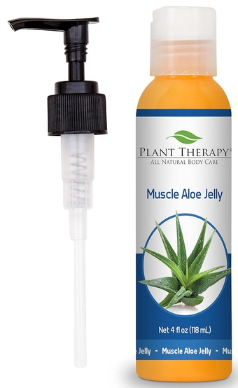 Muscle Aloe Jelly 4 oz Aromatherapy Jelly, All Natural