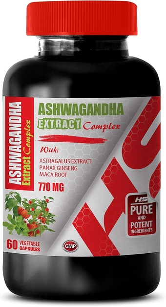 Brain Booster Memory - ASHWAGANDHA Extract 770MG Complex - ashwagandha Supplements - 1 Bottle 60 Capsules