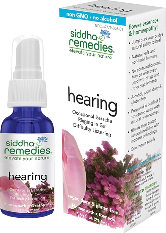Remedies Hearing | Ear Ache Medicine with Flos Phos HPUS, Kali Mur Sulph | Homeopathy Spray to Relief Earache, Ringing, Difficulty Listening & Buzzing | Natural Homeopathic Flower Essence