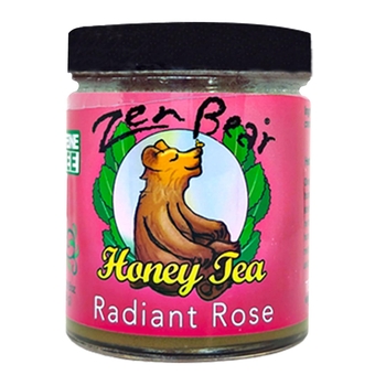 Radiant Rose Herbal Infused   - Wildflower , Green , Cranberry, Hawthorn Berry, Rose Hips, Ginger - Antioxidant-Rich & Immune Boosting Blend - Soothing & Uplifting | 8 Oz Jar