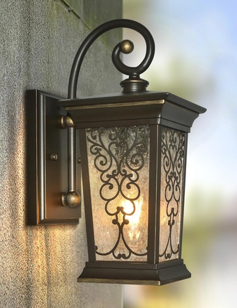 Outdoor Wall Lights Fixture, Exterior Wall Lanterns, Waterproof&All-Weather Wall Sconce, Porch Outside Lights for Entryway, House Front Door Patio Garage, E26 Base&Clear Seeded Glass.