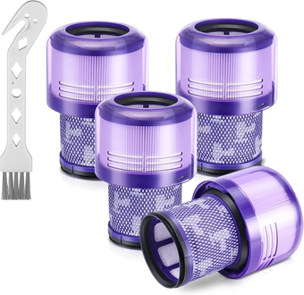 4 Pack Filters Replacement for Dyson V11 Cordless Vacuum, Dyson V11 Torque Drive, V11 Animal, V15 Detect, Compare to Part # 970013-02