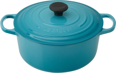 Enameled Cast Iron Signature Round Dutch Oven, 5.5 qt., Caribbean