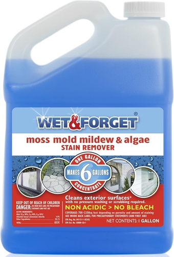 &  Moss, Mold, Mildew, & Algae Stain Remover Multi-Surface Outdoor Cleaner Concentrate, Original, 128 Fluid Ounces