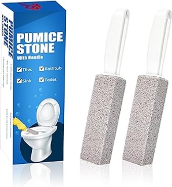 Brand | Ring King Pumice Stone Toilet Bowl Cleaner With Handle | Pumice Stone for Pool Tile Cleaning, Away Limescal...