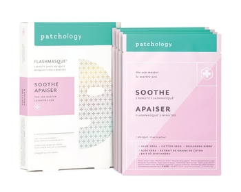 "Soothe FlashMasque Facial Sheet Mask with Aloe Vera - Men and Women Face Masks Skincare Sheet for Moisturizing and Hydrating Skin in 5 Minutes - Best Face Sheets Moisturizer (4 Count)