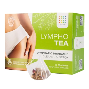 Lymphatic Natural Herbal Tea, Lymphatic Drainage, Ginger Blend for Lymphatic System Health, Post Surgery Recovery Liposuction, BBL, Tummy Tuck, Lipedema & Lymphedema, 30-Pack