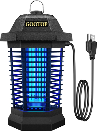 Mosquito Zapper, Bug Zapper Outdoor, Electric Bug Zapper, Fly Zapper, Mosquito Killer, 3 Prong Plug, 90-130V, Black