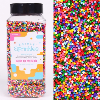 Rainbow Sprinkles, Nonpareils Sprinkles for Cake Decorating, Cake Sprinkles Bulk 1.54 LB, , Cupcake, Cookie, Chocolate, Baking, Cake Sprinkles