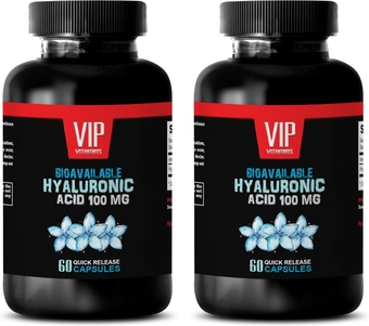 Joint Support Vitamins for Women - HYALURONIC Acid 100 Mg - hyaluronic Acid Supplements for Eyes - 2 Bottles 120 Capsules