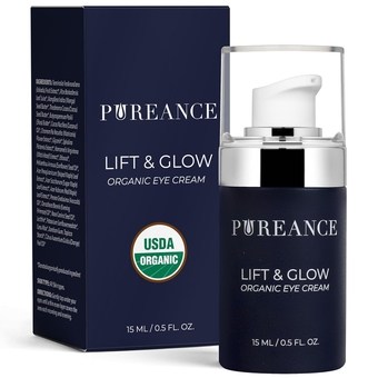 Organic Eye Cream for Dark Circles and Puffiness for Menopausal Skin I Anti Aging Eye Cream for Women with Kakadu Plum I Reduces Dark Circles and Under Eye Bags 0.5 Fl Oz