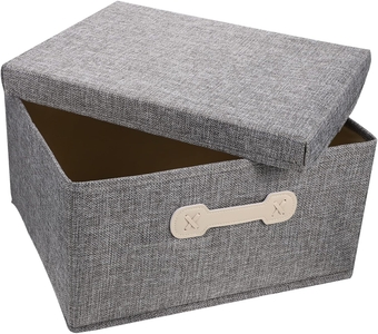 Portable Storage Box Snack Containers Collapsible Storage Bin Woven Laundry Basket Book Organizer Rectangular Storage Bins Book Case Foldable Cotton Linen Household Storage Basket