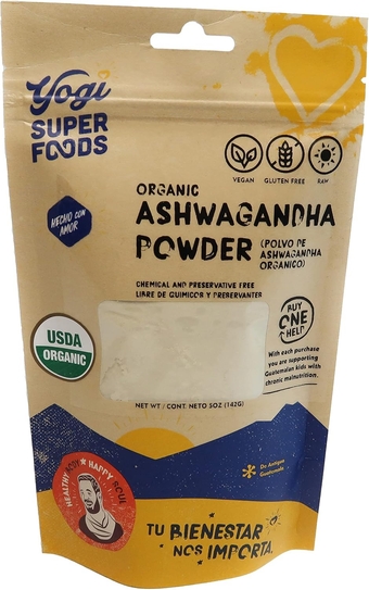 Organic Ashwagandha Root Extract Powder - Adaptogen for Energy Boost, Mood Balancing, Sleep Enhancing and Athletic Performance - Mix with Hot Water or Other Beverages - 5 Ounce Bag