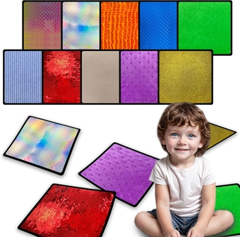 10 Sets Sensory Mats for Autistic Children Textured Sensory Tiles Sensory Toys Babies and Toddlers with Sensory Issues Tactile Sensory Walls Fidgeting Educational Activity (Square)