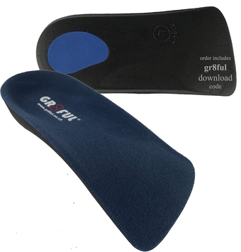 ® Orthotic Insoles for Plantar Fasciitis/Achilles Tendonitis | 3/4 Length | Arch Support for Over Pronation & Flat Feet - Reduce Heel, Knee & Back Pain | Men Women Kids Running, 1 Pair M