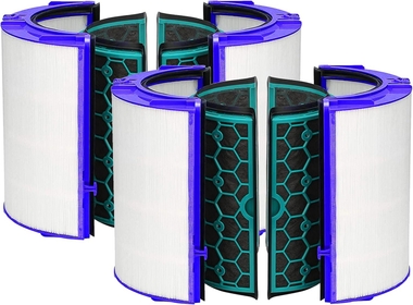 2 Pack Replacement True Hepa Filter for Dyson HP04 TP04 TP05 DP04 DP05 Sealed Two Stage 360° Pure Cool Fan Air Purifier HEPA Filter & Activated Carbon Filter