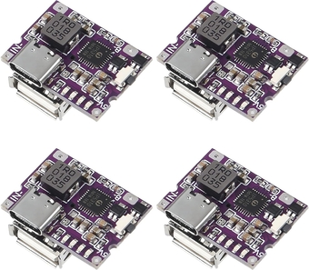 Type-C 5V 3A Boost Converter Step-Up Power Module IP5310 Mobile Power Bank Accessories with Switch LED Indicator(Type-C and USB-A 3A)