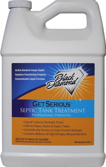 Black Diamond Stoneworks GET SERIOUS Septic Tank Treatment Liquid Natural Enzymes For Residential, Commercial, Industrial, RV’s Systems (1-Gallon)