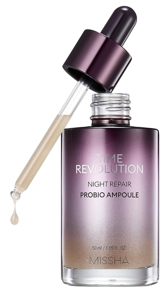 Time Revolution Night Repair Probio Face Serum Ampoule (1.69 Fl Oz) -Intense Hydration, Probiotic Strength, Clear Complexion, Wrinkle Improvement, and Enhanced Elasticity