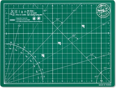 Cutting Mat A4 Green, Self Healing Cutting Mat 9 x 12 INCH, 5-Ply Craft Mat Green, Hobby Cutting Mat 9x12 INCH, Fabric Cutting Board for Crafts, Quilting Cutting Board, Cutting Mats for Crafts