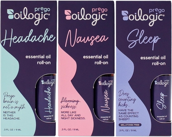 Essential Oils Roll On Set, Pregnancy Solutions Set - 3-Piece Set Includes Sleep, Nausea & Headache Essential Oil Blends for Pregnant Moms