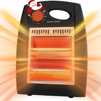 Outdoor Heater, Infrared Space Heater with 2 Heat Settings, Overheat & Tip-over Protection and 3S Fast Heating, Electric Space Heater for Patio, Garage, Office, Bedroom, Indoor Outdoor Use