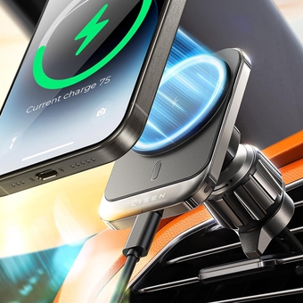 for MagSafe Car Mount Charger for iPhone 15, 15W Wireless Universal Vent Charger for iPhone Car Accessories Magnetic Phone Holder Mount, Fits iPhone 15 Pro Max Plus Mini 14 13 12