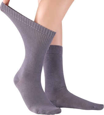 Soft Rayon Diabetic Crew Socks for Women, Loose Fit, Wide, Non-Binding, Seamless Toe Thin Dress Socks 4-8-12-24 Pairs