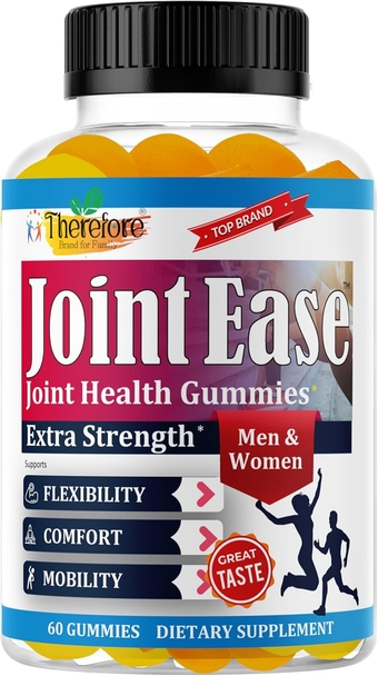 Joint Ease Joint Support Gummy Supplement, Glucosamine Chondroitin for Adults, Joint & Bone Health Gummy Vitamins, Bone Joint Health Support Supplement,Antioxidant Immune 60ct