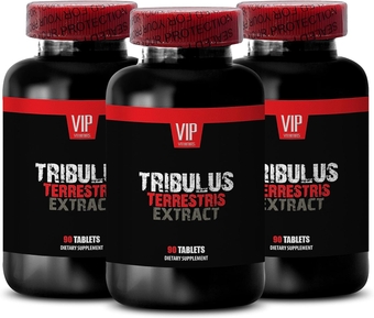 Performance-Enhancing Supplements - TRIBULUS TERRESTRIS Extract 1000mg - Improve Focus and Concentration, Natural Vitality Supplement, Stamina and Endurance, Sustained Energy - 3 Bottles 270 Tablets