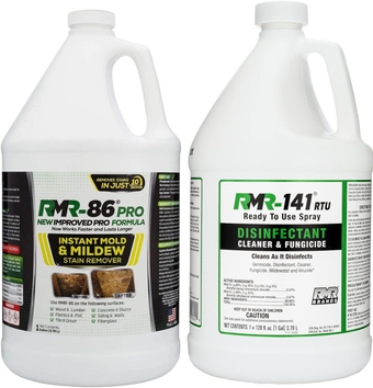 -86 Pro Instant Mold Stain Remover and -141 RTU Disinfectant Cleaner DIY Mold Remover Bundle