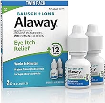 Antihistamine Eye Drops, Allergy Relief from Itchy Eyes, Works in Minutes, Provides Relief for up to 12 Hours, Clin...