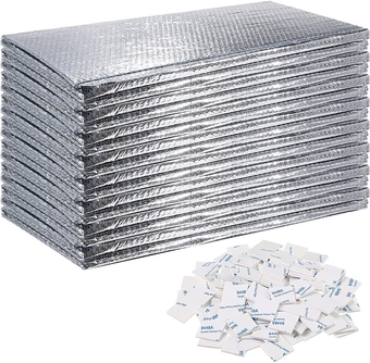Garage Door Insulation Kit 8 Pcs Double Bubble Reflective Panels 24x48" Sheets Fits All Single Car 8x8 9x8 10x8 Garage Door Kits