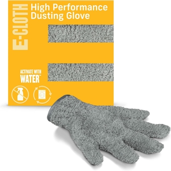 High Performance Dusting Glove, Reusable Microfiber Cloth for Dusting, 100 Wash Guarantee, Grey, 1 Pack