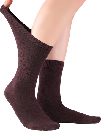 Soft Bamboo Diabetic Crew Socks for Women, Loose Fit, Wide, Non-Binding, Seamless Toe Thin Dress Socks 4-8-12-24 Pairs