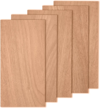Cherry Wood Sheets 4x8" inch, 1/8" Thick Lumber Board, for Sign logs Chips Chunks Slices by  (4x8x1/8")