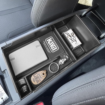 Center Console Organizer Compatible with 2021 2022 2023 2024 Kia K5 DL3 GT Line Interior Accessories, ABS Insert Tray Armrest Storage Box, Black