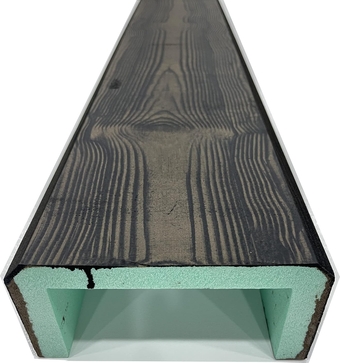 Faux Wood Beam - 48" Long - Wood Look - XPS Foam Material - Easy Installation (4"x8", Mountain Oak)