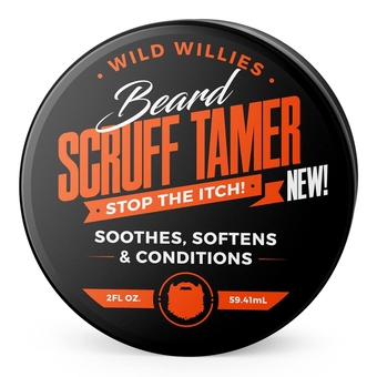 Beard Cream, Scruff Tamer - Soothes, Softens & Nourishes for Short Beards, Stubble & Scruff - Beard Itch Relief Softener & Moisturizer with Green Tea Extract & Aloe Vera Gel