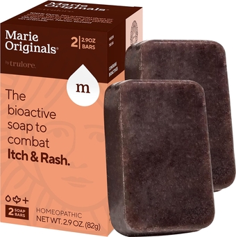 Itch Relief Soap Body Wash Bar - All Natural Instant Relief from Insect Bites, Chicken Pox, Chiggers and Other Skin Irritations ie. Anti- Itch Calming Soap (2 Pack)