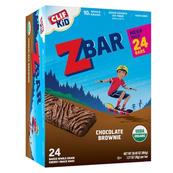 Kid Zbar - Chocolate Brownie - Soft Baked Whole Grain Snack Bars - USDA Organic - Non-GMO - Plant-Based - 1.27 oz. (24 Pack)