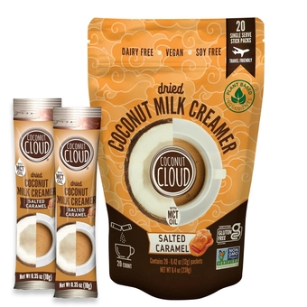: Dairy-Free Coffee Creamer | Minimally Processed, Shelf Stable. Made from  Powdered Milk. | Vegan, Gluten Free, Non-GMO. (Home, Office, Travel), Creamers (Salted Caramel - 20 Sticks)