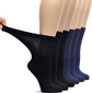 03- Black / Navy Blue (6 Pairs)