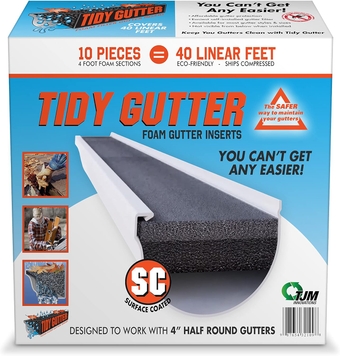 TGR440-2 Half Round Foam Gutter Guard, 4-Inch, SC-Surface Coated