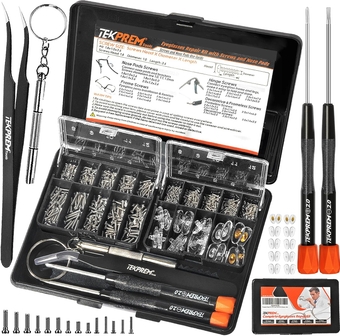 Magnetic Eyeglass Repair Tool Kit, Eye Glasses Repairing Screwdriver Set with Eyeglass Screws,Silicone Nose Pads,Tweezer,Small Screwdriver for Eyeglasses,Sunglasses and Nose Pads Replacement