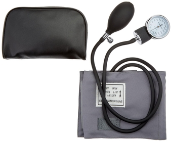Economy Aneroid Sphygmomanometer, Professional Blood Pressure Cuff Monitor & Dial for Accurate Measurement, Adult Size, Manage Hypotension & Hypertension, Home or Clinical Use