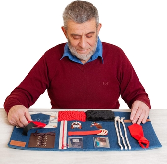 Fidget Blanket for Dementia | Calming & Comforting Dementia Activities for Seniors | Dementia Products for Elderly | Sensory Blanket | Helps with Alzheimer’s, Dementia, Asperger’s, Autism, Anxiety