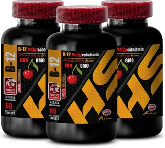 b12 Vitamins 5000 mcg - METHYLCOBALAMIN B-12 FOLATE - methylcobalamin Supplements, Vitamin b Complex, Metabolism Booster for Men, Immune Booster, Skin Support Pills - 3 Bottles 180 Tablets