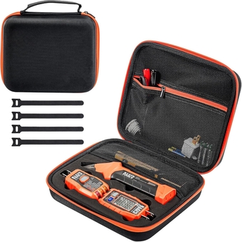 Carrying Case for Klein Tools ET310 AC Circuit Breaker Finder & RT250 GFCI Receptacle Tester & Voltage Tester, Electrical Tools Circuit Tracer Storage Bag for Accessories (𝐂𝐀𝐒𝐄 𝐎𝐍𝐋𝐘)