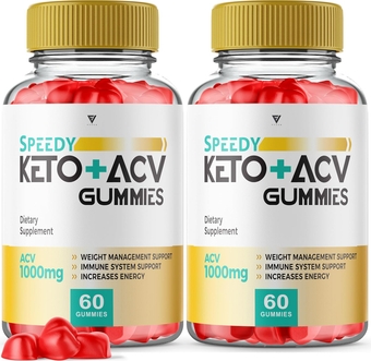 (2 Pack) Speedy Keto ACV Gummies Advanced Weight Loss, Speedy Keto ACV Gummies 1000MG, Speedy ACV + Keto Rapid Ketosis Apple Cider Vinegar Supplement Detox Cleanse Fat (120 Gummies)
